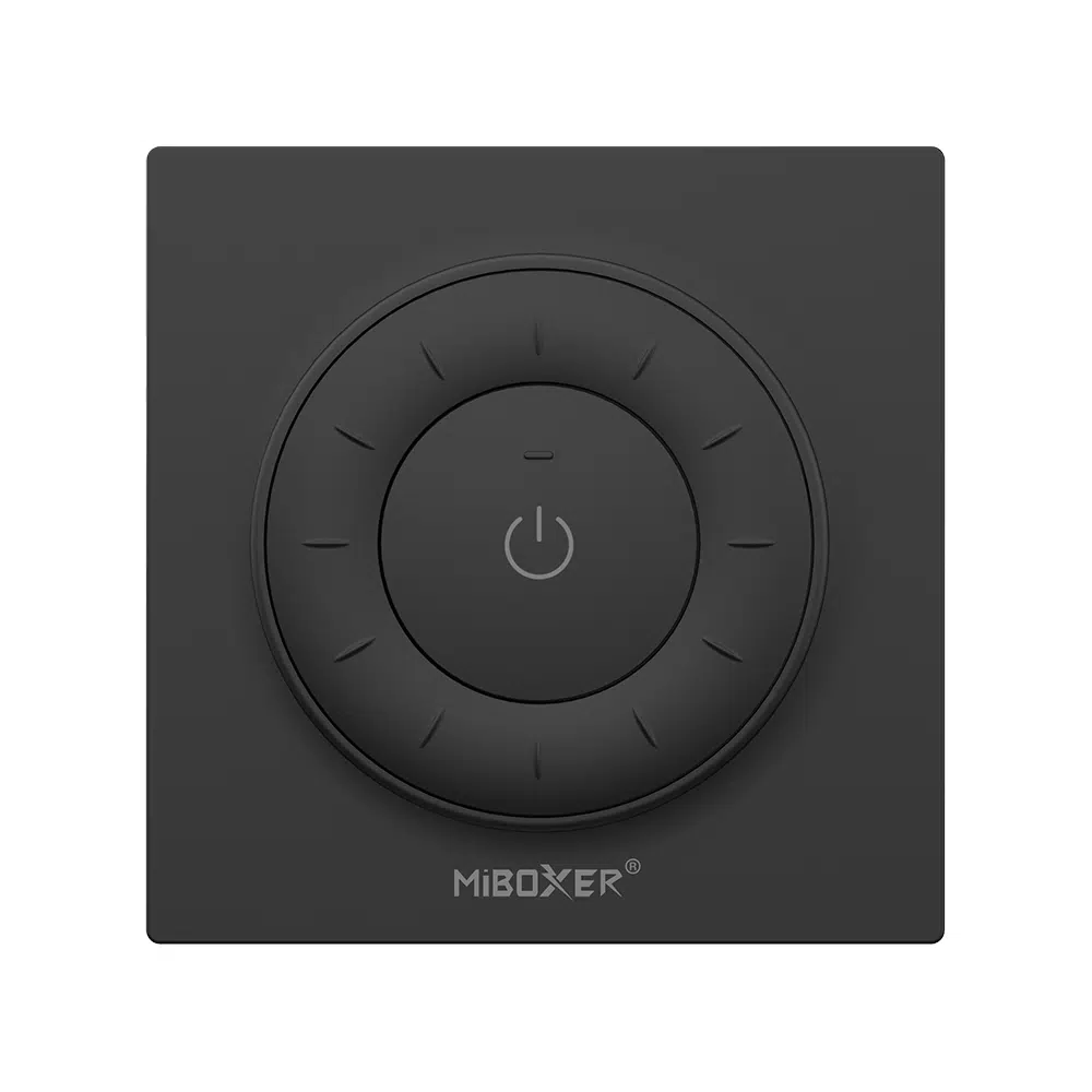 MiBoxer draadloze wanddimmer Zwart 2.4Ghz K3
