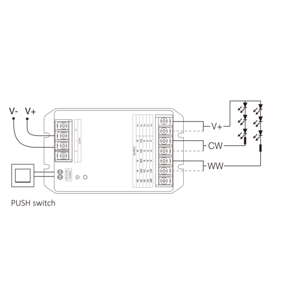 Milight / MiBoxer MiBoxer 5in1 WiFi + 2.4Ghz LED controller 12-48v 30a