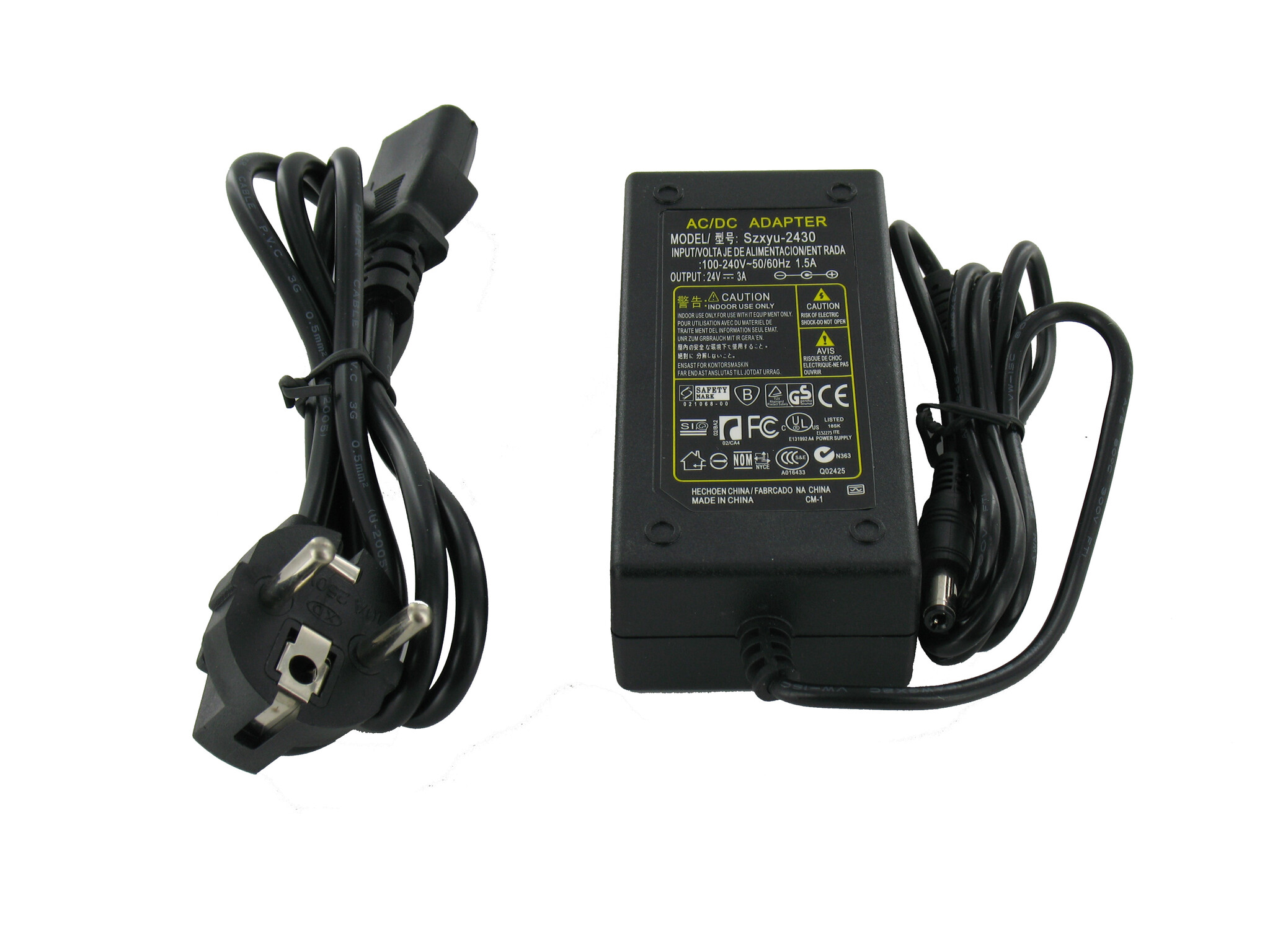 24 Volt 3 ampère 72 watt Transformator
