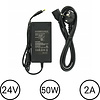 24 Volt 2 ampere 48 Watt transformator DC 5.5mm x 2.1mm
