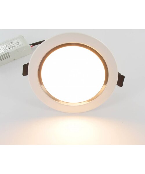 Dolphix LED Downlight - Warm Wit - 9 Watt - incl. driver - wit