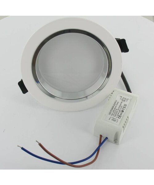 Dolphix LED Downlight - Warm Wit - 9 Watt - incl. driver - wit