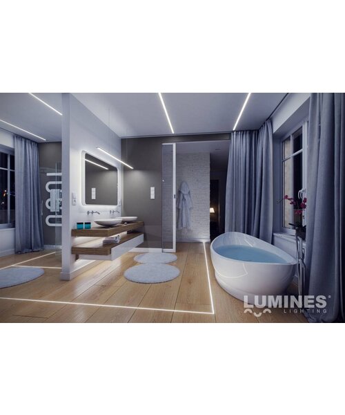 Lumines Aluminium Inbouw Profiel 1 meter - Architectonisch