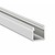 Lumines Aluminium Profiel XL Opbouw 1 meter geanodiseerd