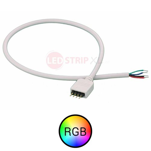 RGB LED strip DC aansluit stekker 4-aderig