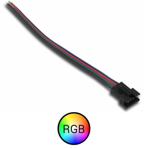 RGB Signaal koppelstuk 'klem' 4 aderig naar male aansluiting