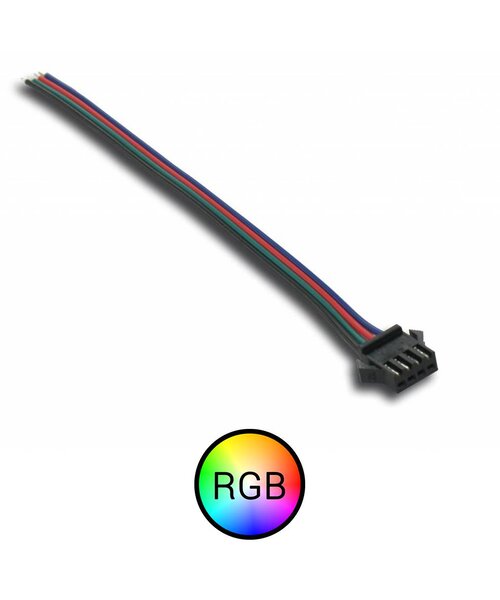 RGB Signaal koppelstuk 'klem' 4 aderig naar male aansluiting