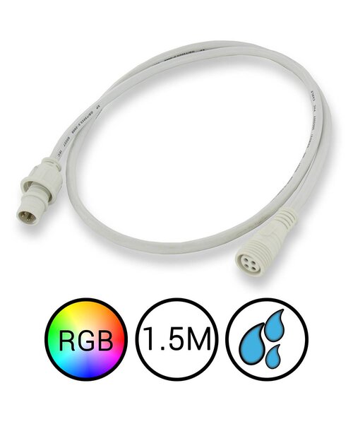 RGB Verlengkabel 150cm Waterdicht voor Aquarium LED Strips