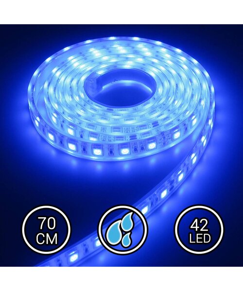 Aquarium LED Strip Extra Bright Blauw 70CM 24V