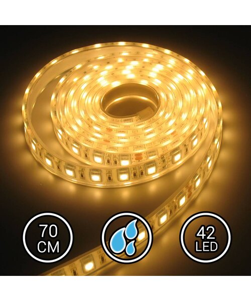 Aquarium LED Strip Extra Bright Warm Wit 70CM 24V