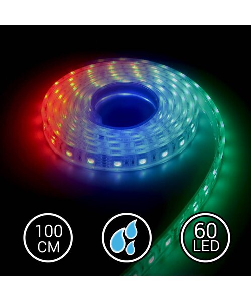Aquarium LED Strip RGB 100CM Multi-Kleur 24V