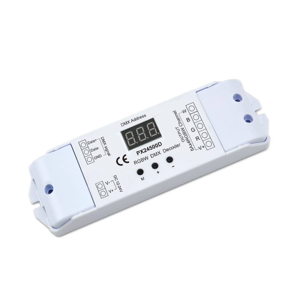 DMX Decoder RGBW 4 kanaals