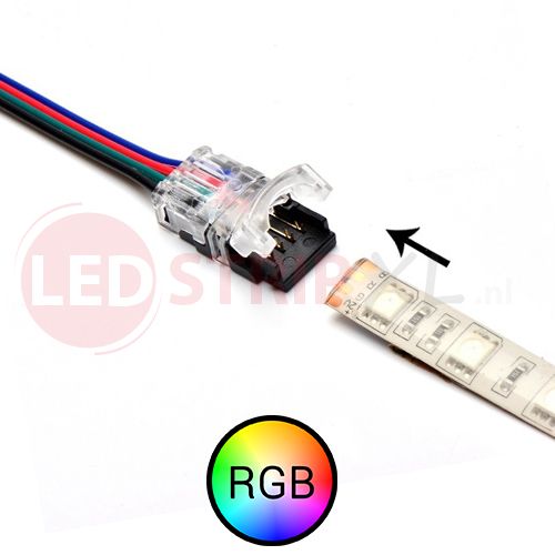 Mier Promotie fax Klik Connector voor RGB LED Strips IP65 | LEDStripXL - LEDStripXL