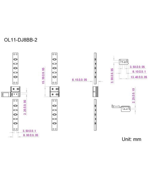 led strip connector koppelstuk 2-aderig, verbinden zonder te solderen