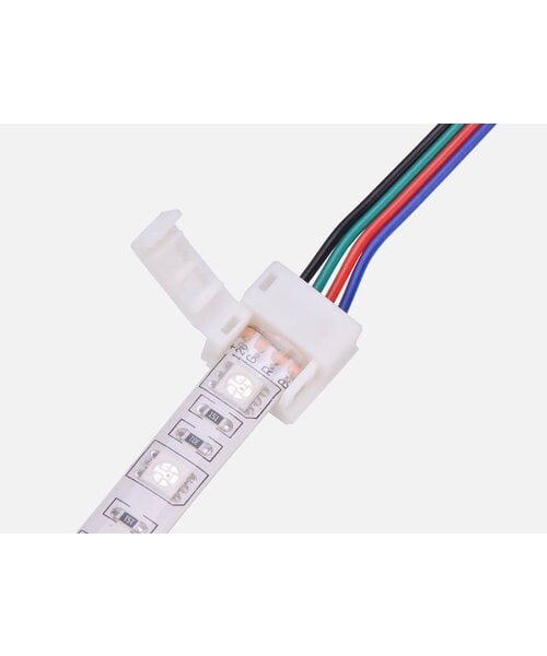 RGB ledstrip connector koppelstuk 15cm 4-aderig, verbinden zonder te solderen