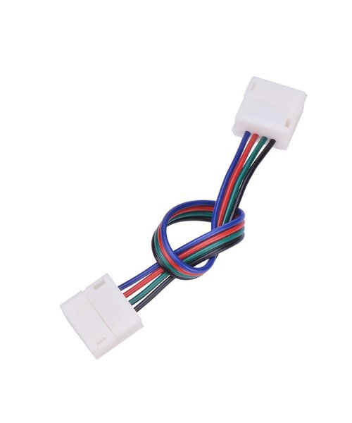 RGB ledstrip connector koppelstuk 15cm 4-aderig, verbinden zonder te solderen