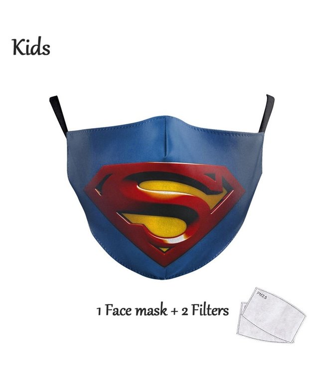 DG Enfants Face Mask - Masque lavable et réutilisable - Superman