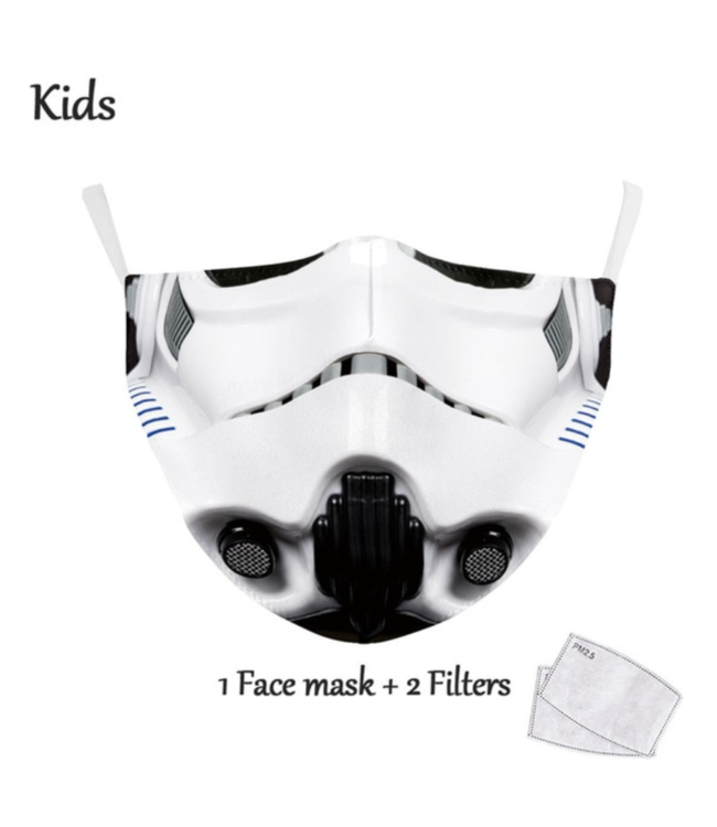 DG Gesichtsmaske für Kinder - Waschbare, wiederverwendbare Maske - Trooper