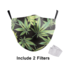 DG Masque facial adulte unisexe - Masque lavable et réutilisable - Amsterdam cannabis