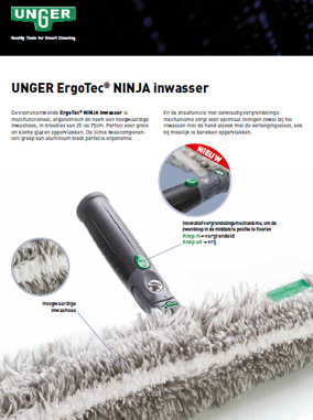 Unger Ninja Inwasser Brochure