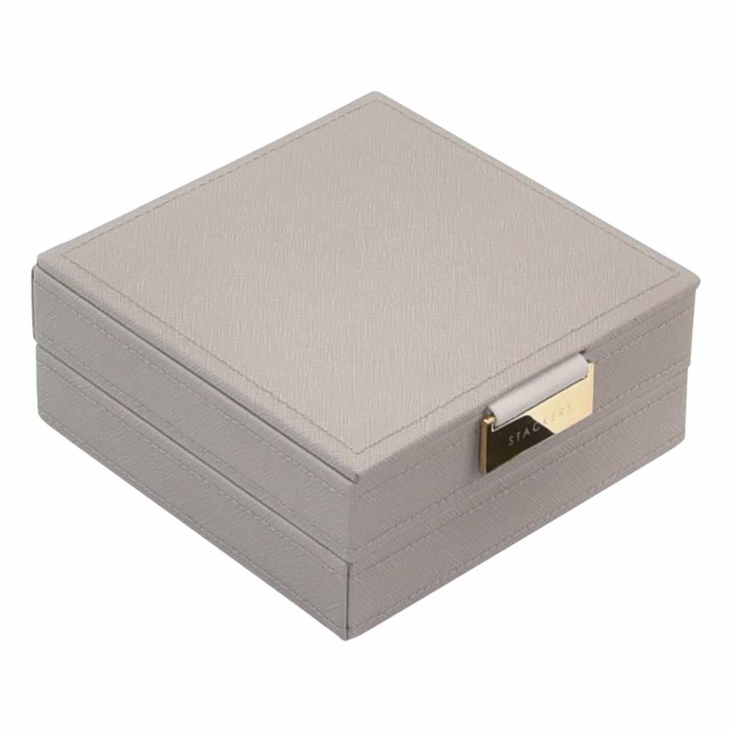 Jewelry Box "Charm" 2-Set in Taupe & Grey-1