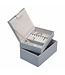 Mini 2-Set Dusky Blue & Grey Velvet