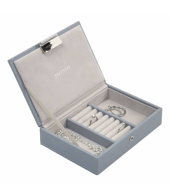 Mini Top Box / Dusky Blue & Grey