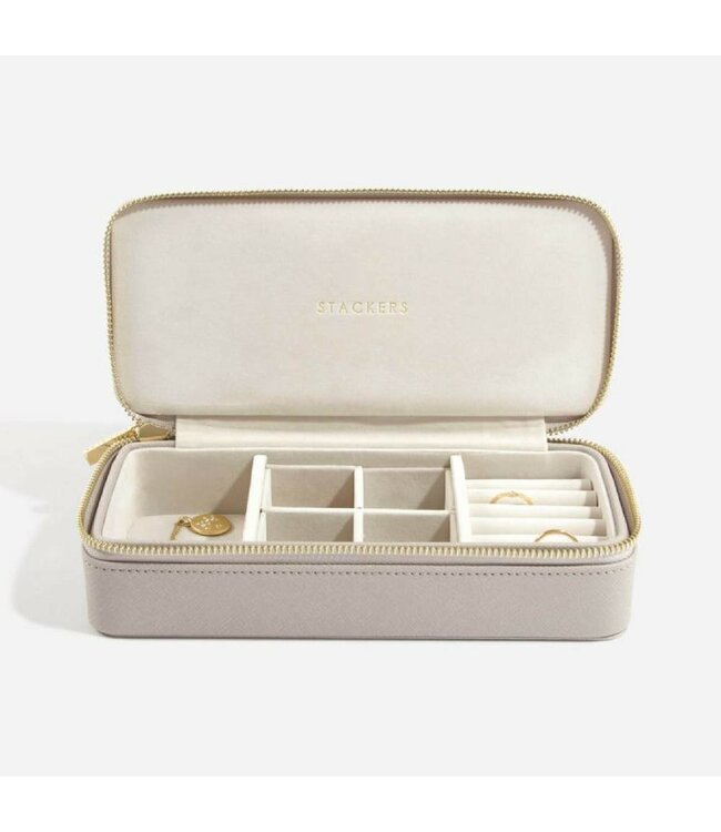 Supersize Etui / Travel Box en  Taupe & Grey