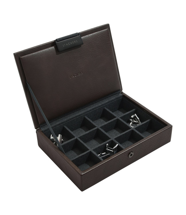 Mini Cufflink Box Brown