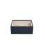 Mini Open Box Croc Navy & Grey Velvet