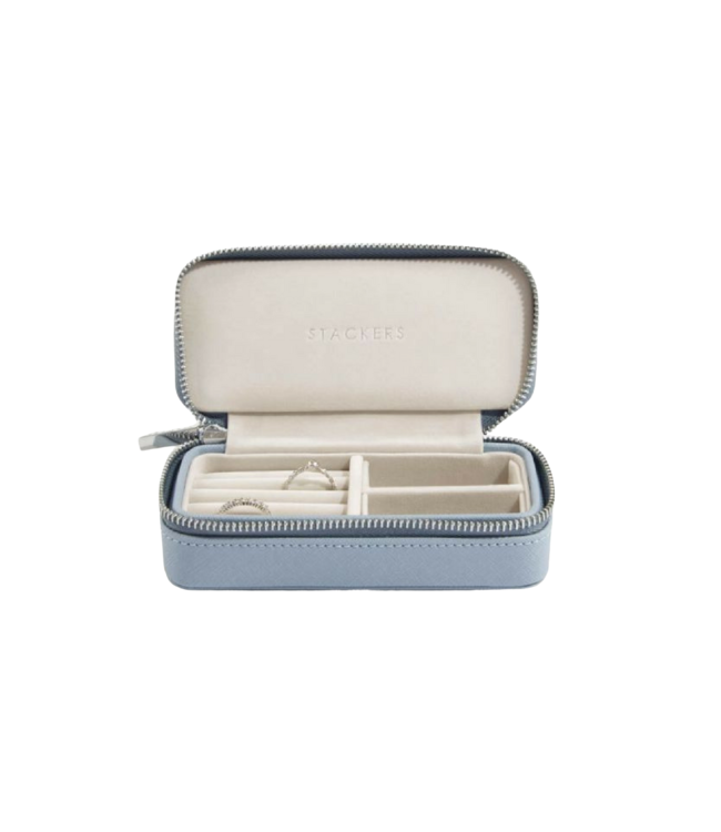 Classic Etui / Travel Box en Dusky Blue & Grey