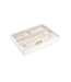Classic 4-Section Box Chalk Croc & Grey Velvet