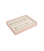 Classic 5-Section Box Pink Croc & Grey Velvet