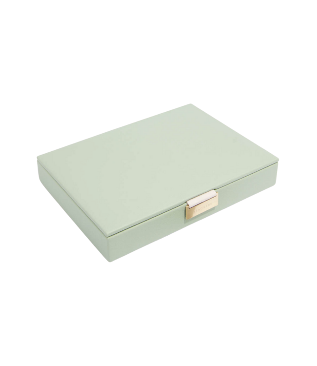 Classic Top Box Sage Green & Grey Velvet