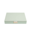 Classic Top Box Sage Green & Grey Velvet