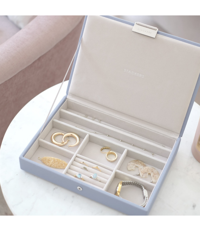 Classic Top Box Lavender & Grey Velvet