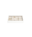 Mini 11-Section Box Chalk Croc & Grey Velvet