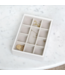 Mini 11-Section Box Chalk Croc & Grey Velvet