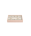 Mini 11-Section Box Pink Croc & Grey Velvet