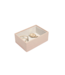 Mini Open Box Pink Croc & Grey Velvet