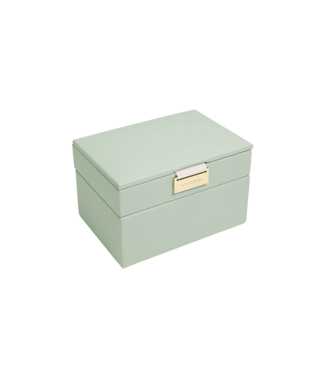 Mini 2-Set Sage Green & Grey Velvet