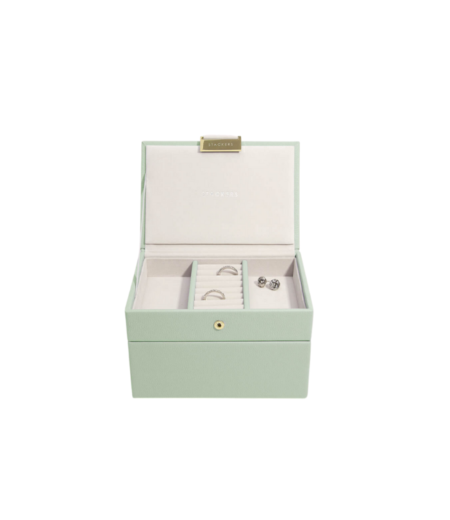 Mini 2-Set Sage Green & Grey Velvet