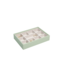 Mini 11-Section Box Sage Green & Grey Velvet