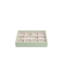 Mini 11-Section Box Sage Green & Grey Velvet