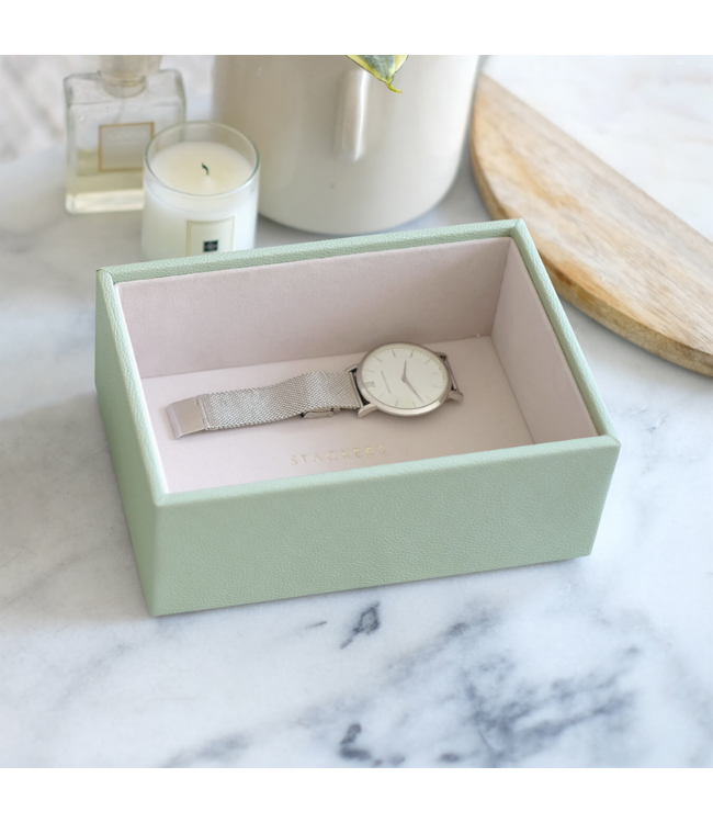 Mini Open Box Sage Green & Grey Velvet