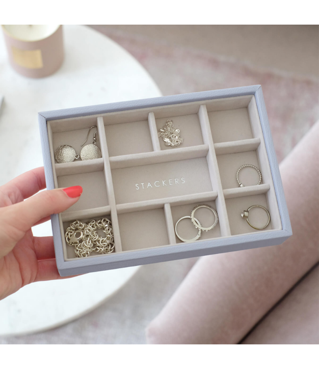 Mini 11-Section Box Lavender & Grey Velvet