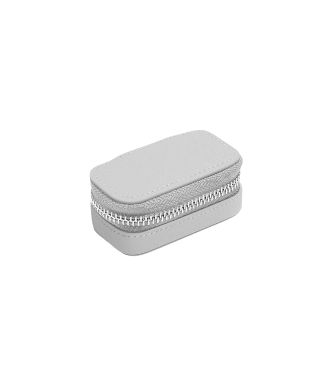 Small Travel Box Pebble Grey & Grey Velvet