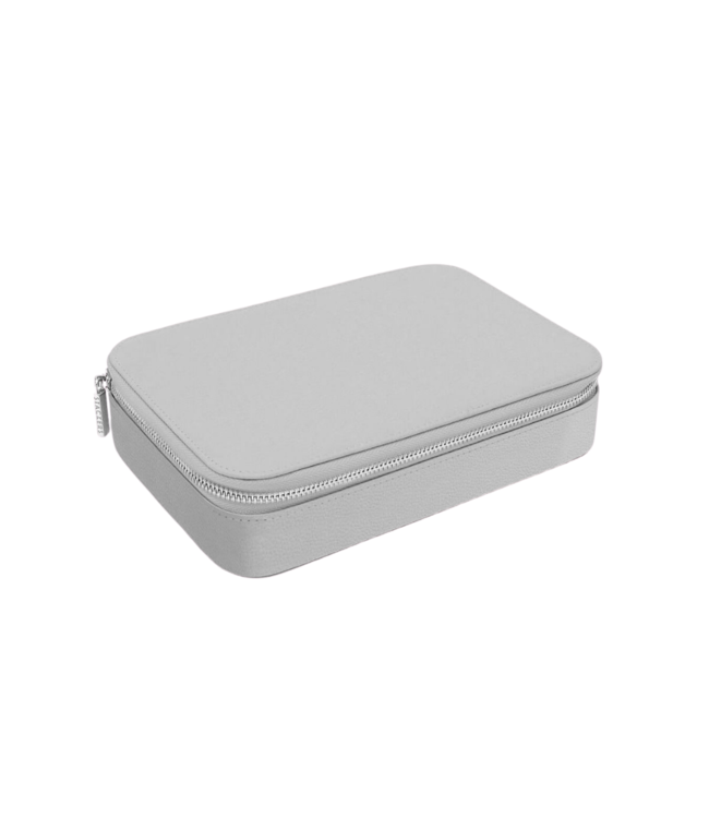 Extra Large Travel Box Pebble Grey & Grey Velvet STACKERS BOX
