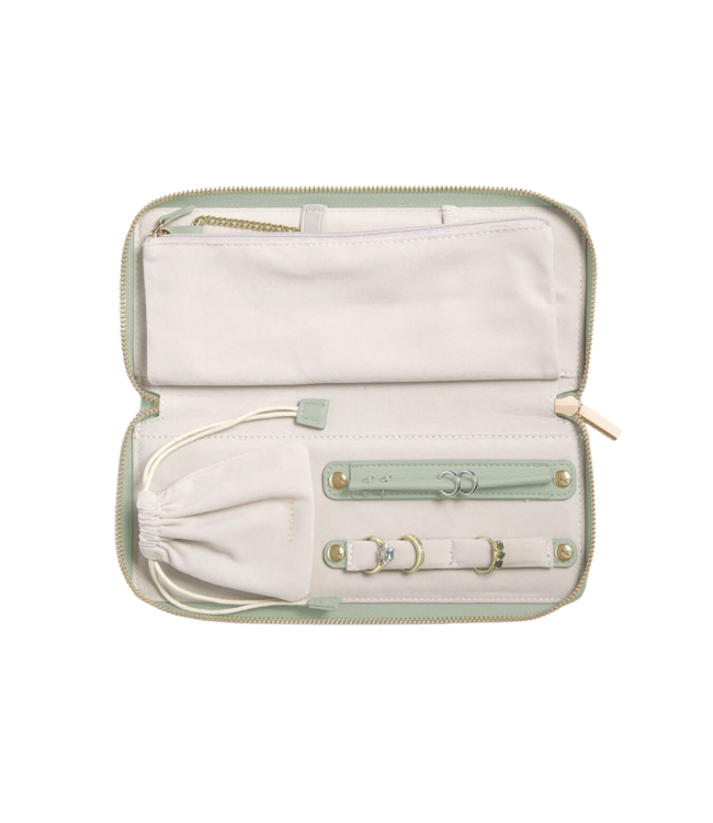 Flip Travel Etui / Sage Green & Grey