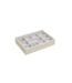 Mini 11-Section Box - Oatmeal & Grey Velvet